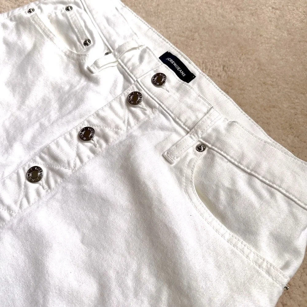 J. Crew Button Front Denim Skirt